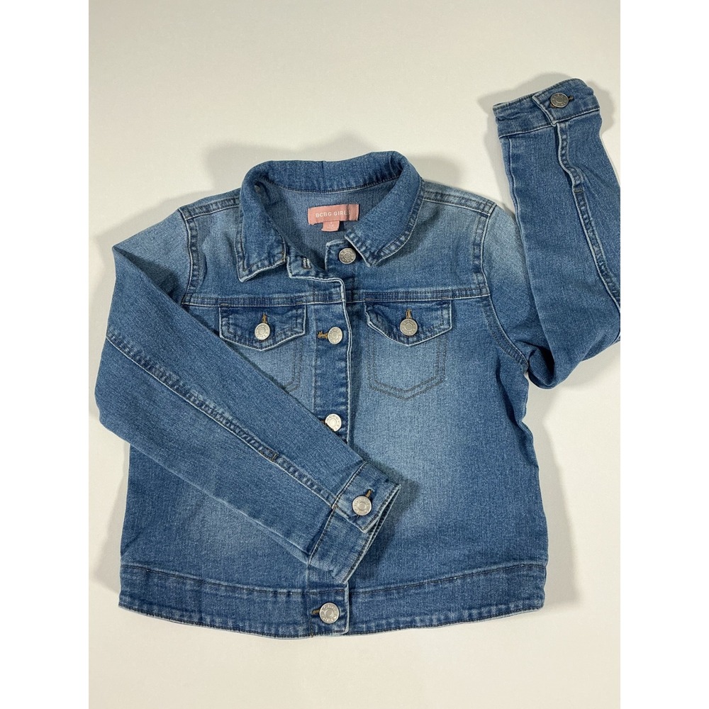 BCBGirls Blue Denim Jean Jacket Medium Wash Size S (7/8)